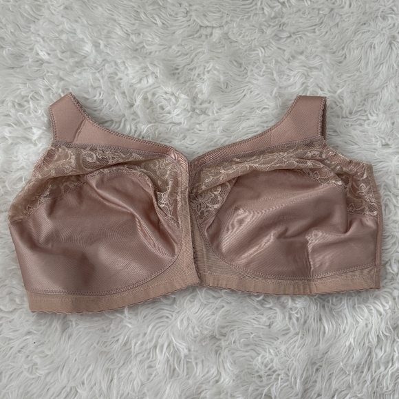 Glamorise Magic Lift Plus Size Full-Figure Front Close Support Bra 1200. Color: - Picture 3 of 7